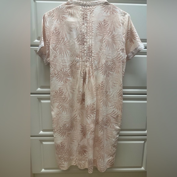 Faherty Gemina Dress in Peach Palms Pattern; Size XS - Picture 8 of 10